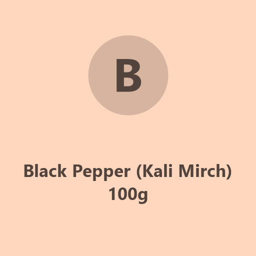 Black Pepper (Kali Mirch) 100g