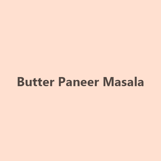 Butter Paneer Masala