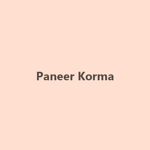 Paneer Korma
