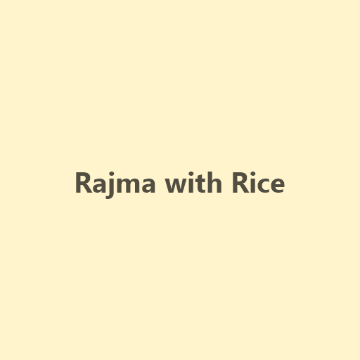 Rajma with Rice
