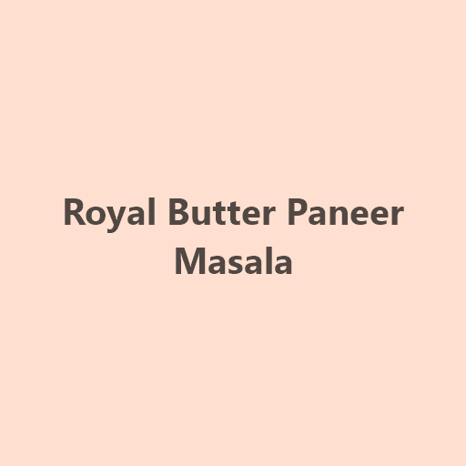 Royal Butter Paneer Masala